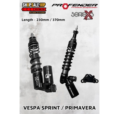 Phuộc Profender Xseries Vespa Sprint / Primavera ( Màu Đen )