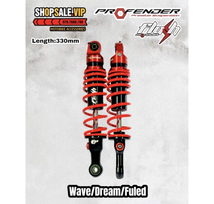Phuộc ProFender Flash Series Cho Wave/Dream/Fuled 125 (Màu Đỏ)